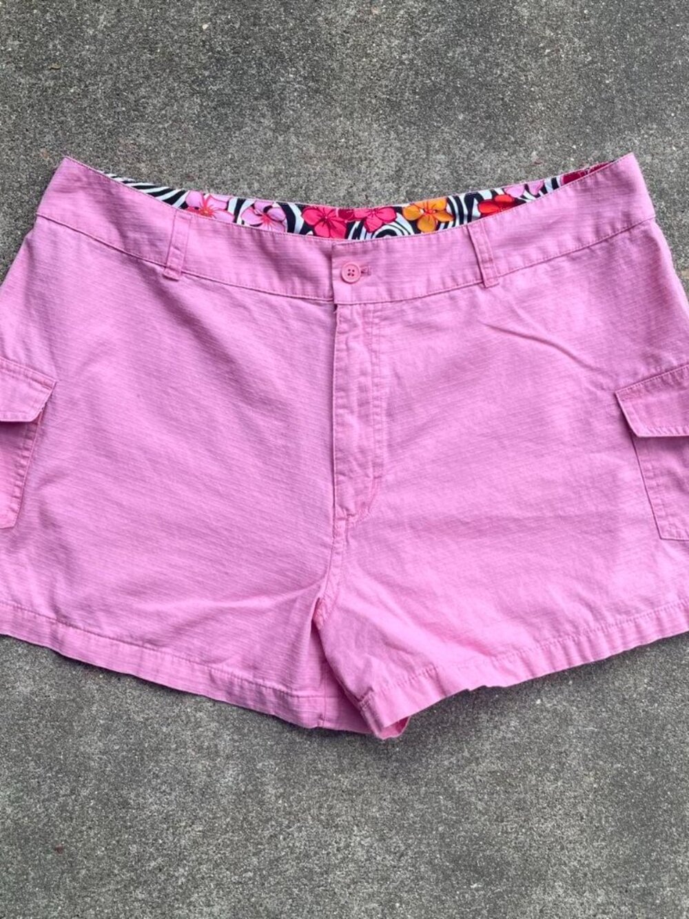 Y2K Catalina Ocean Gear Pink Cargo Beach Shorts Surf XL